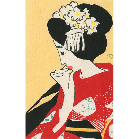 Fine art print of a maiko by Japanese artist Yumeji Takehisa