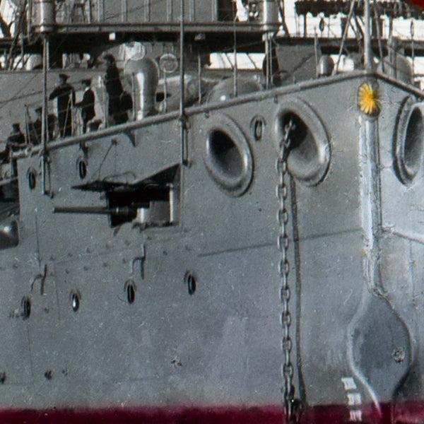 Detail of Imperial Japanese Navy battleship Shikishima
